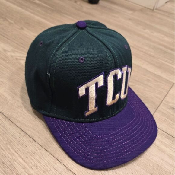 Vintage Texas Christian University TCU Fitted hat size small fits up to 7 1/8 - Picture 2 of 8